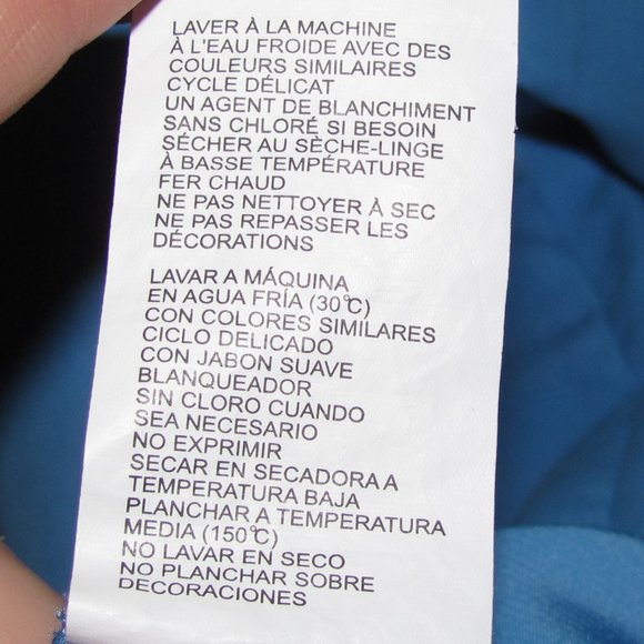 Mens' Cubavera Blue Embroidered Leaf Pattern Hawaiian Shirt Size XL Extra Large - Picture 7 of 7